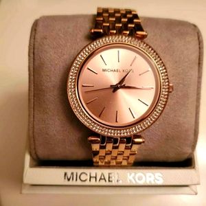 Darci Pavè Rose tone gold watch